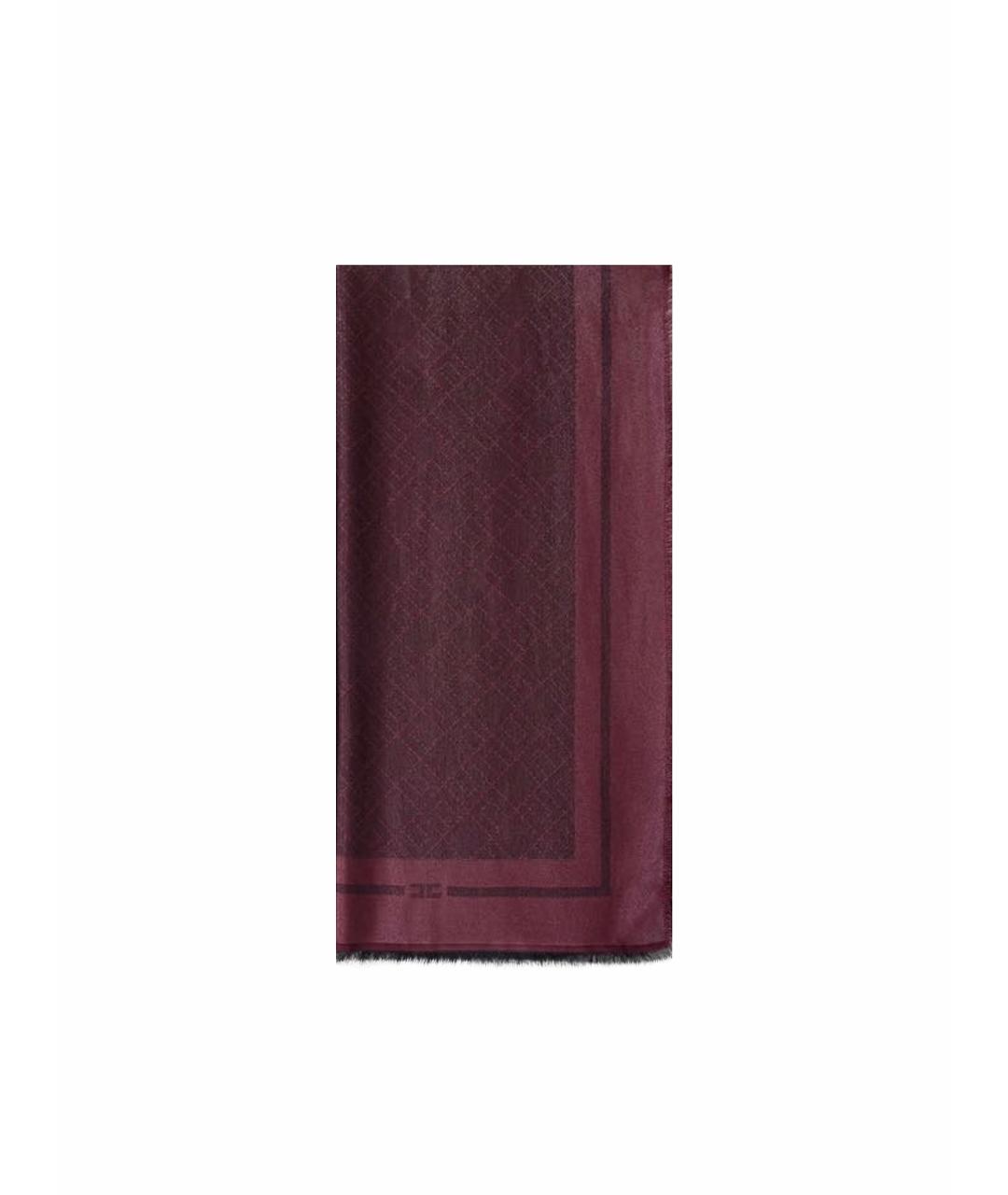 ELISABETTA FRANCHI Бордовый платок, фото 1