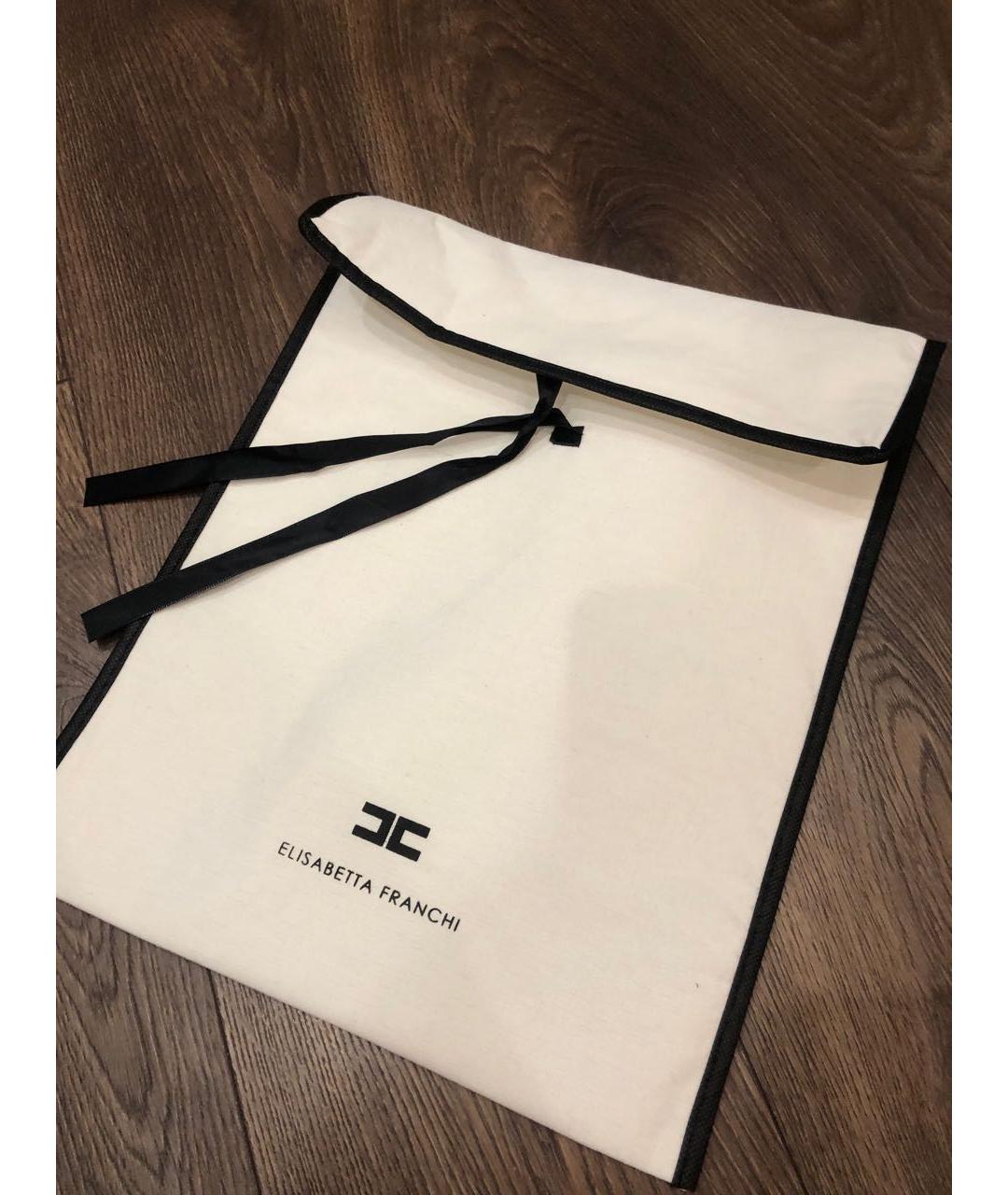 ELISABETTA FRANCHI Бордовый платок, фото 4