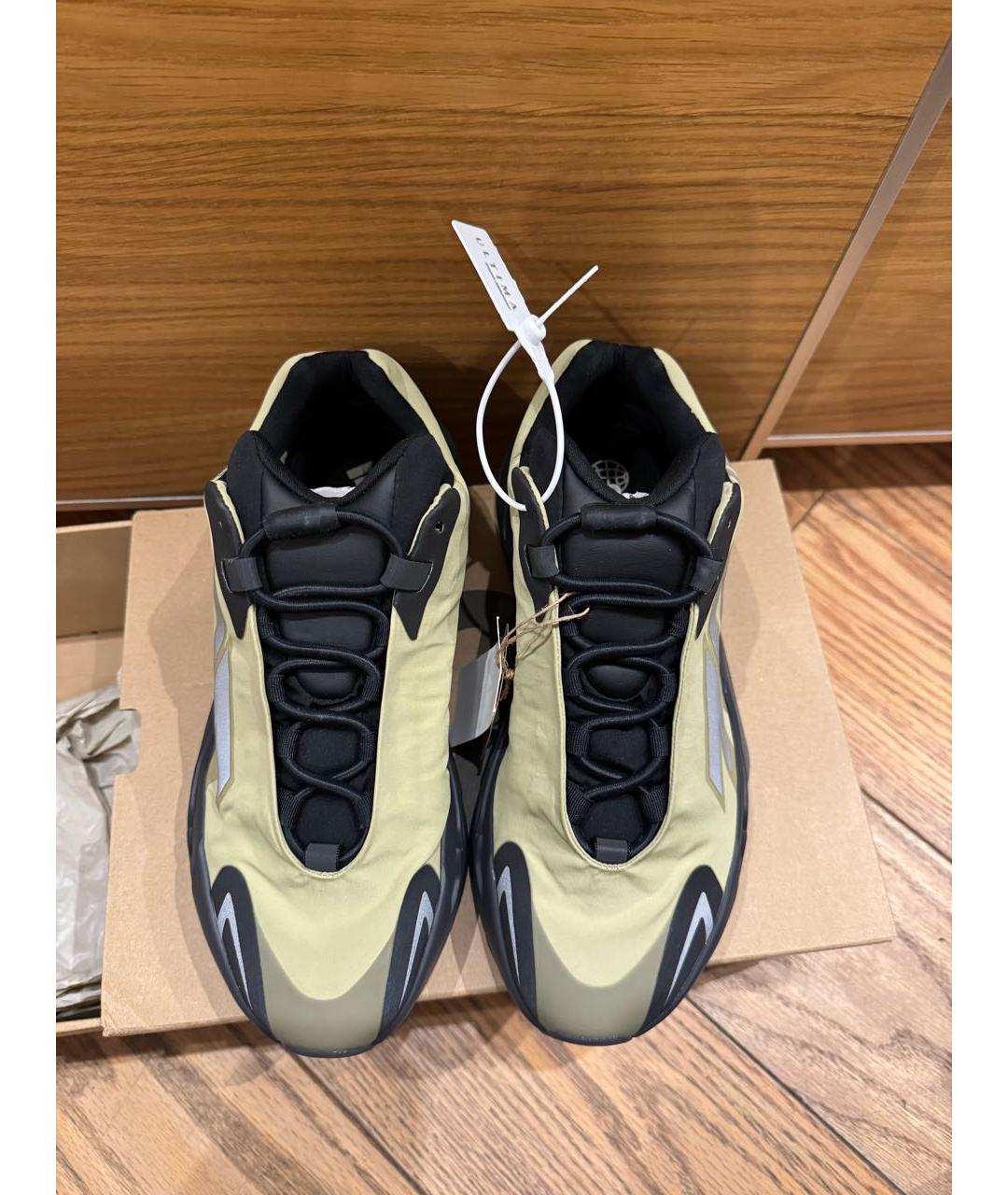 ADIDAS YEEZY Зеленые низкие кроссовки / кеды, фото 3