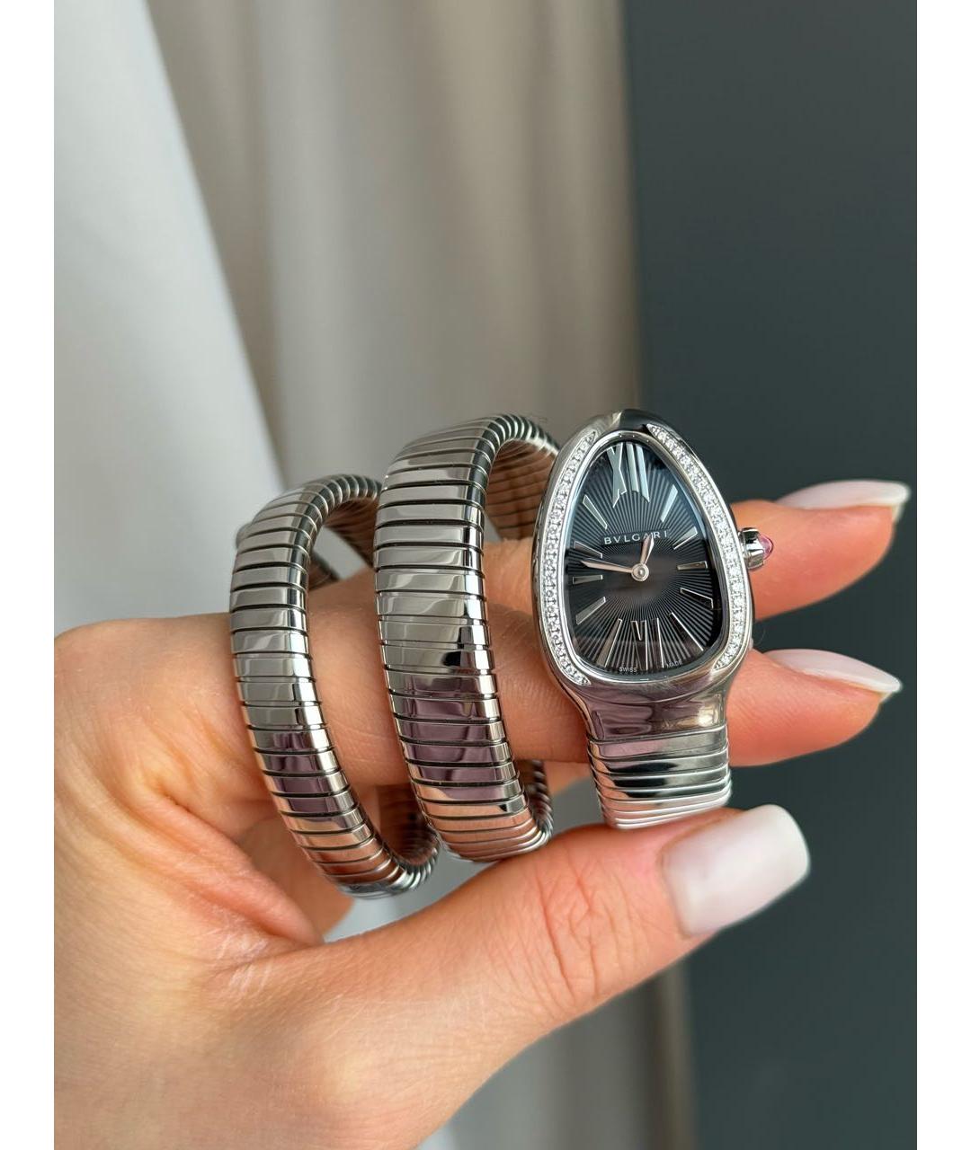 BVLGARI Серебряные часы, фото 2