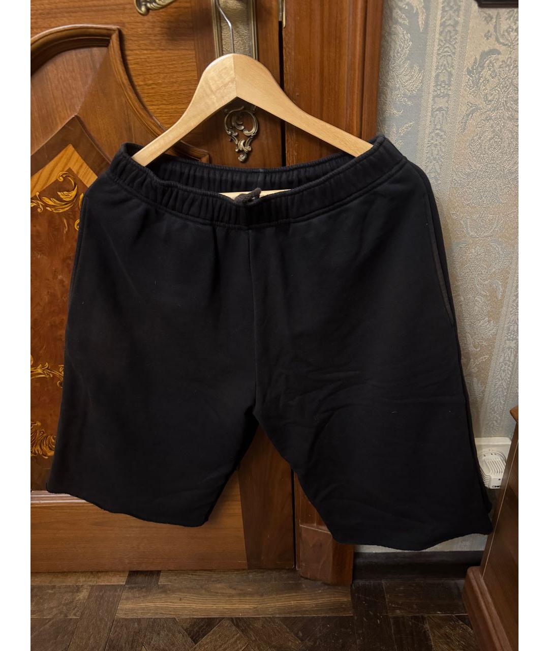 MM6 MAISON MARGIELA Черные хлопковые шорты, фото 3