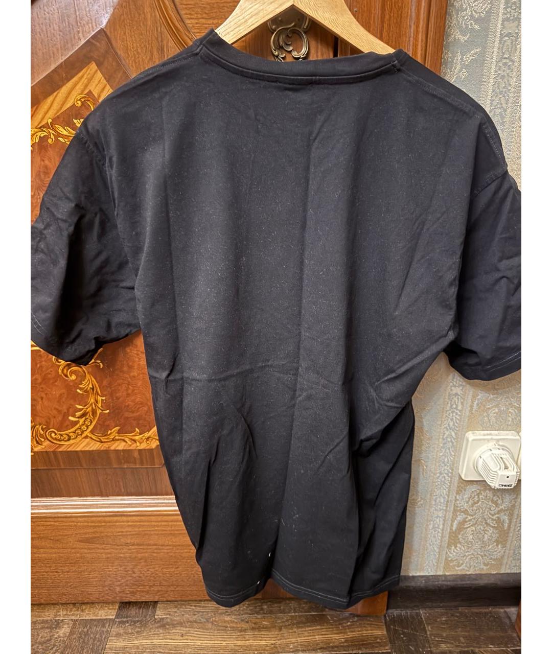 DIESEL Черная хлопковая футболка, фото 2