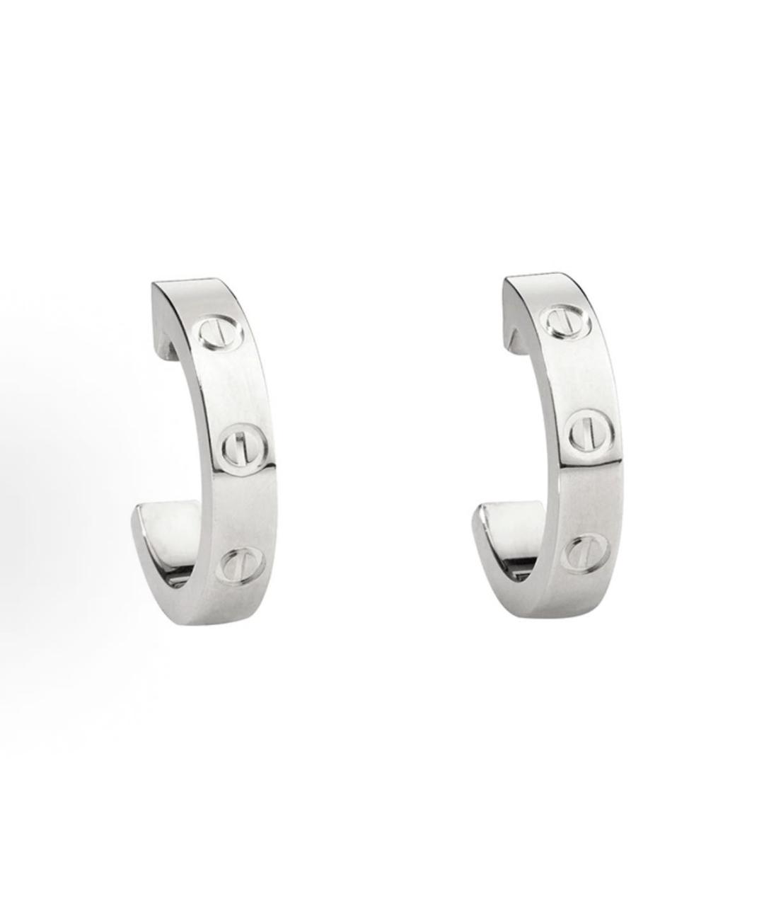 CARTIER Серебряные серьги из белого золота, фото 8