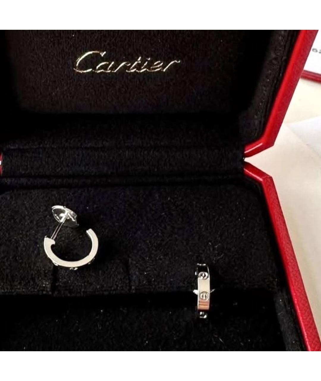 CARTIER Серебряные серьги из белого золота, фото 6