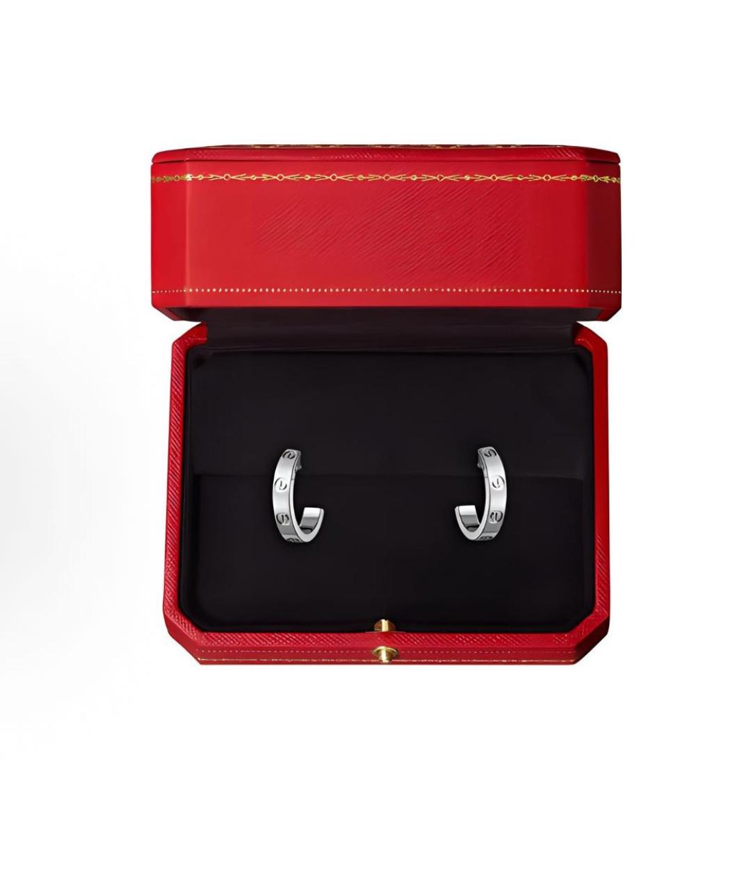 CARTIER Серебряные серьги из белого золота, фото 4