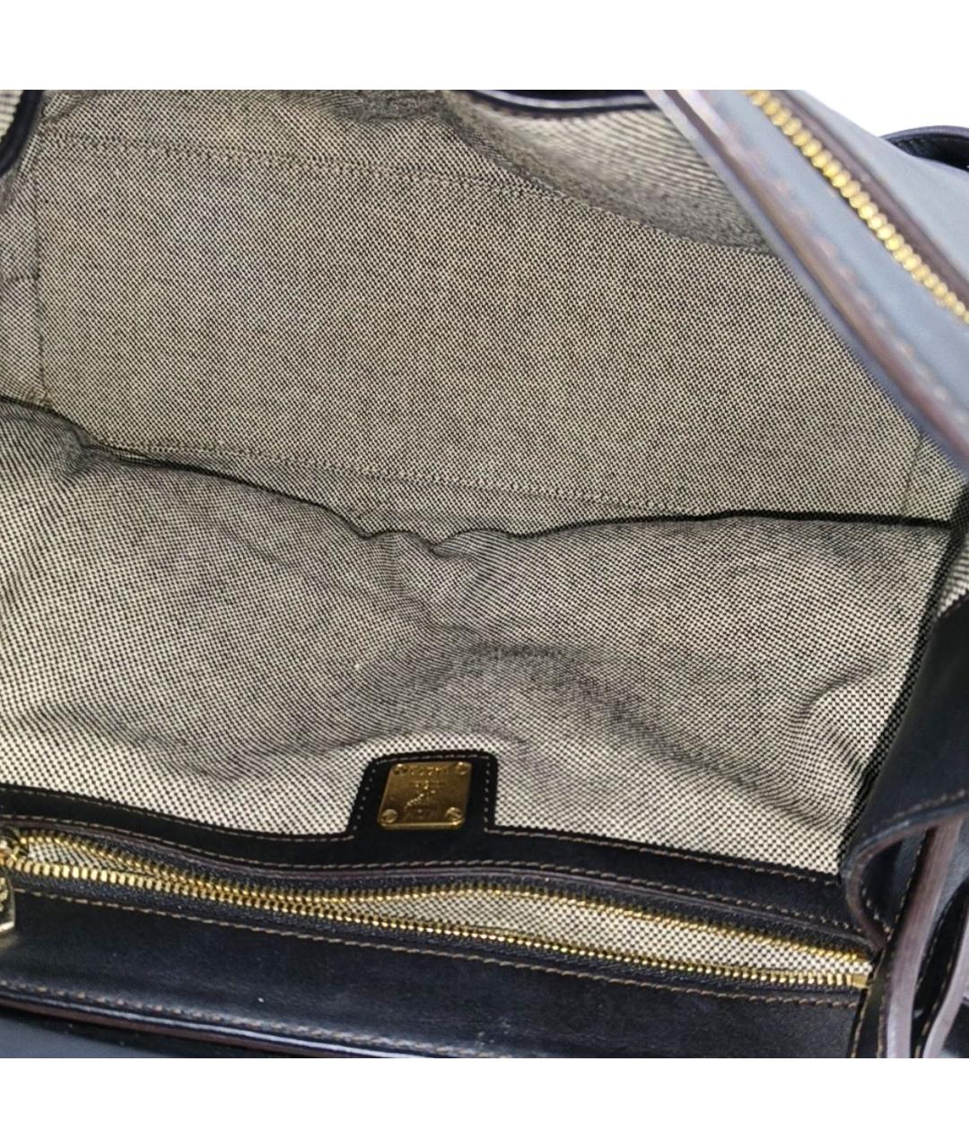 MCM Черная кожаная сумка через плечо, фото 6