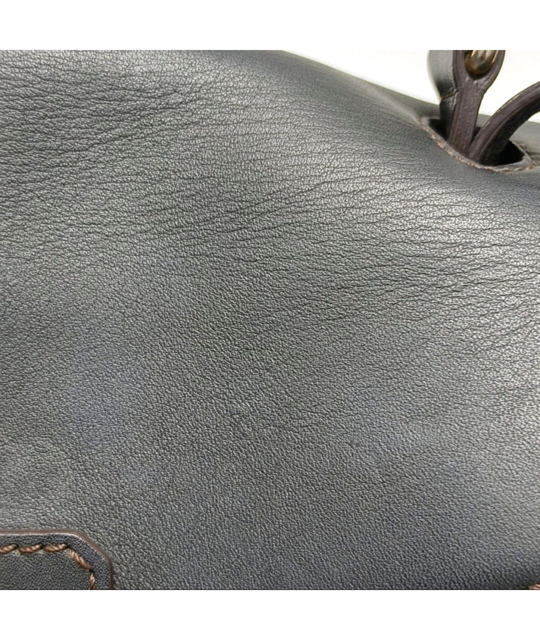 MCM Черная кожаная сумка через плечо, фото 7