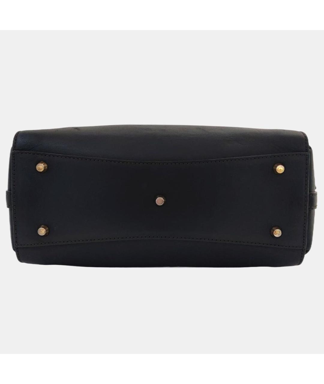 MCM Черная кожаная сумка через плечо, фото 5