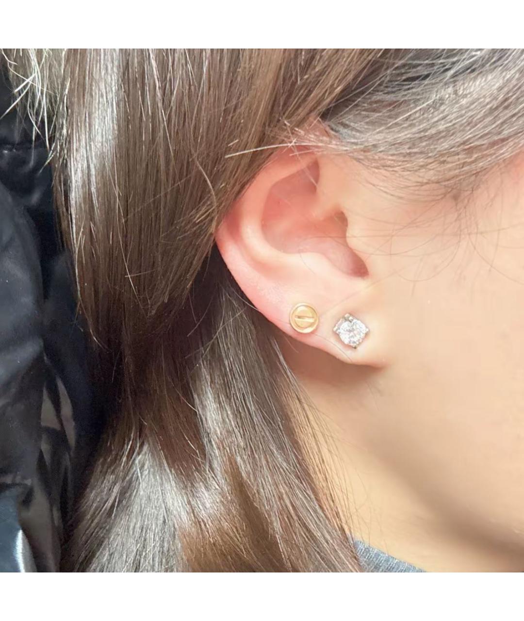 CARTIER Золотые серьги из желтого золота, фото 3