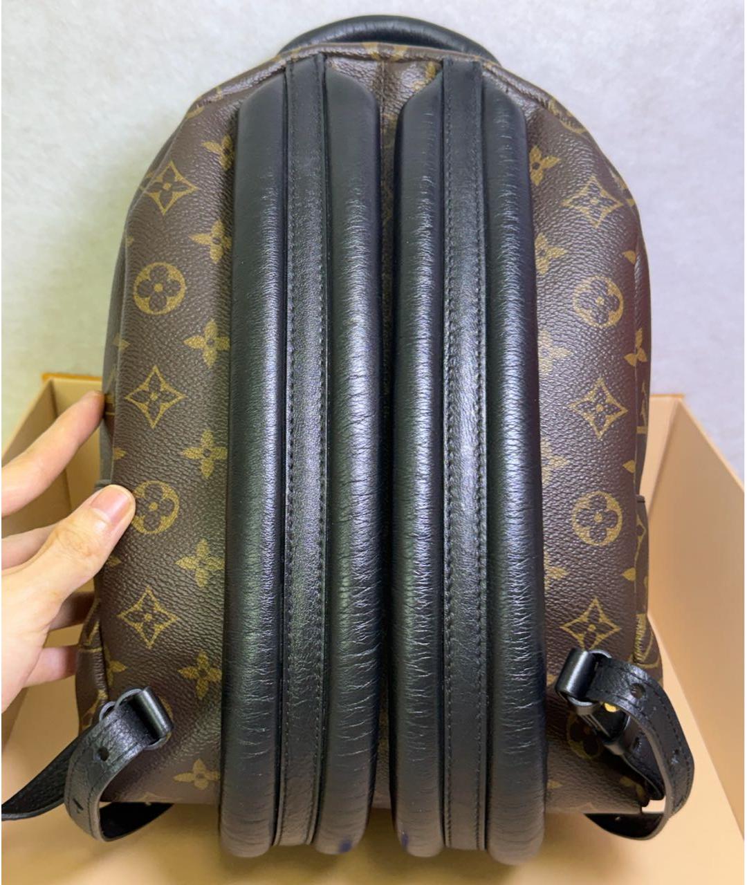 LOUIS VUITTON Коричневый кожаный рюкзак, фото 2