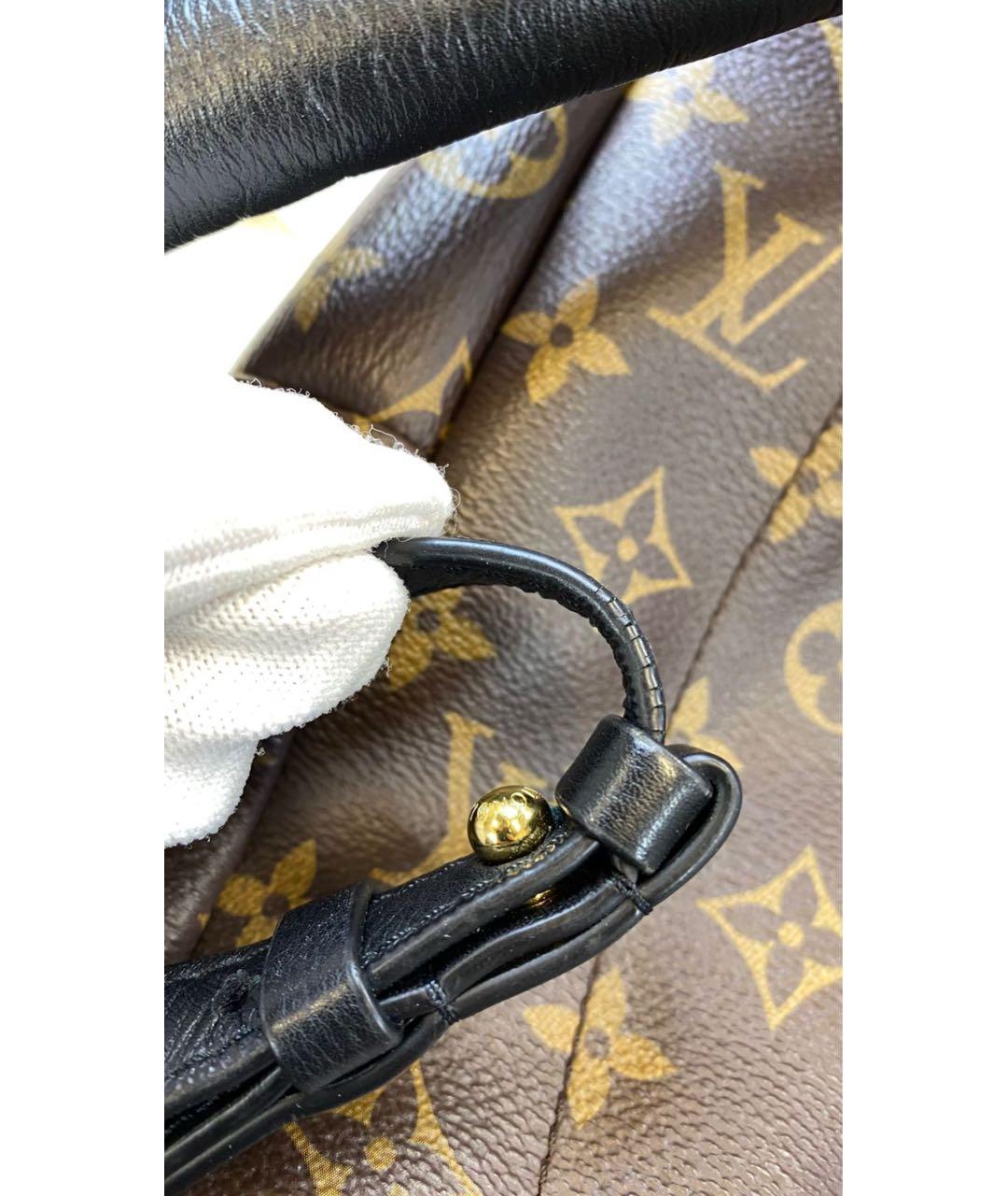 LOUIS VUITTON Коричневый кожаный рюкзак, фото 7