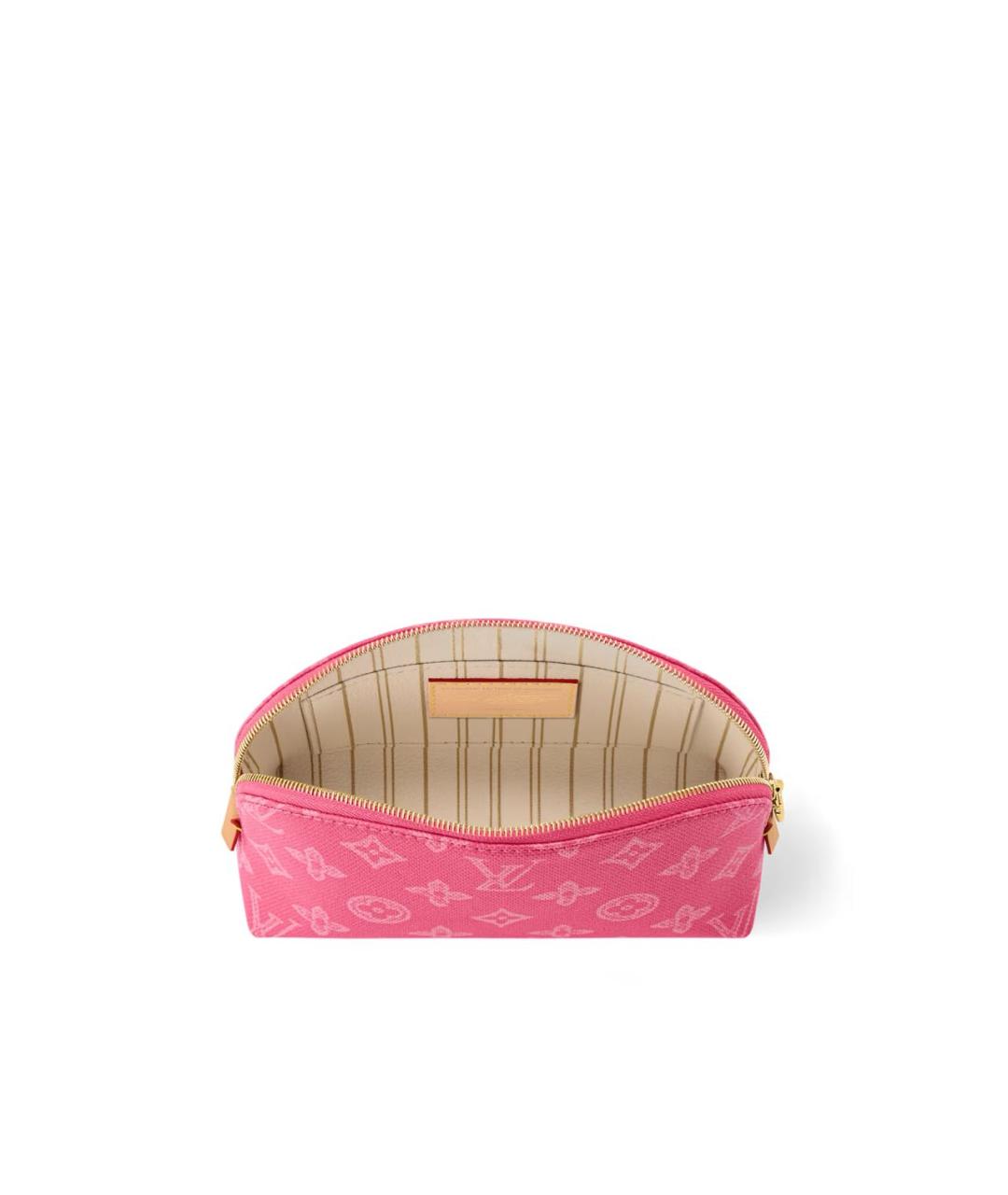 LOUIS VUITTON Розовая кожаная косметичка, фото 3