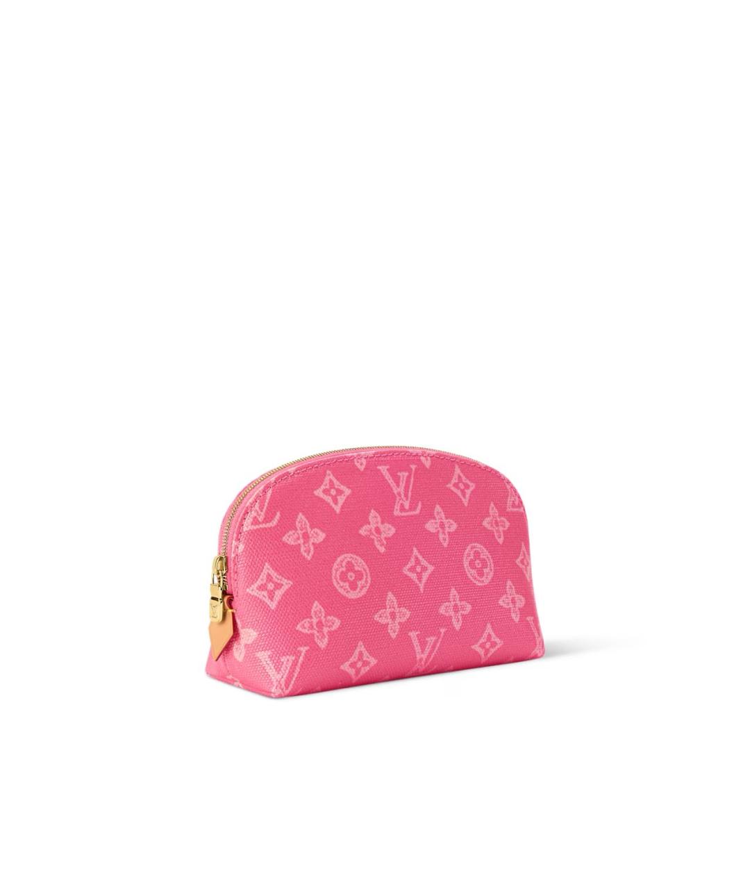 LOUIS VUITTON Розовая кожаная косметичка, фото 2
