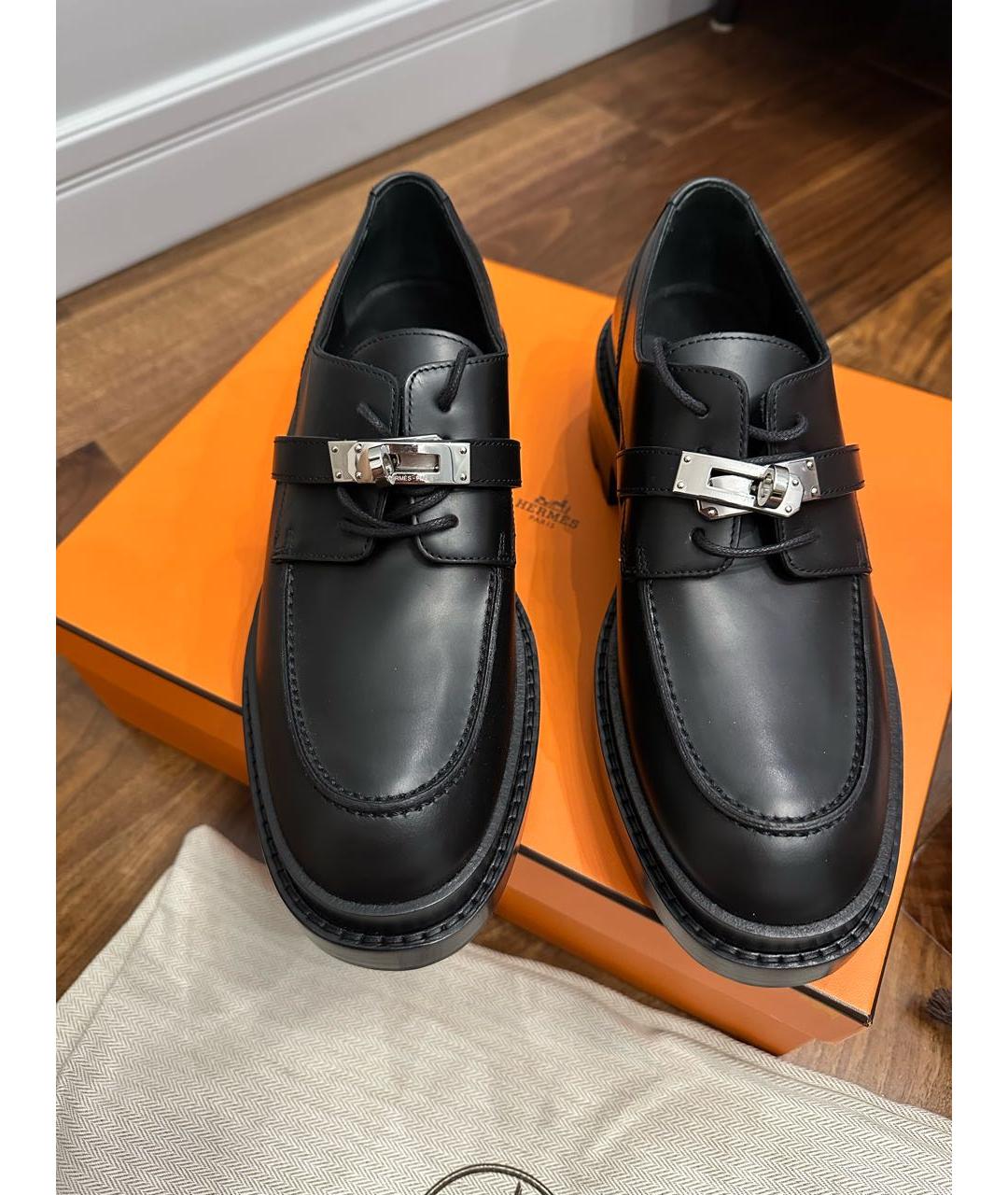 HERMES Черные ботинки, фото 2