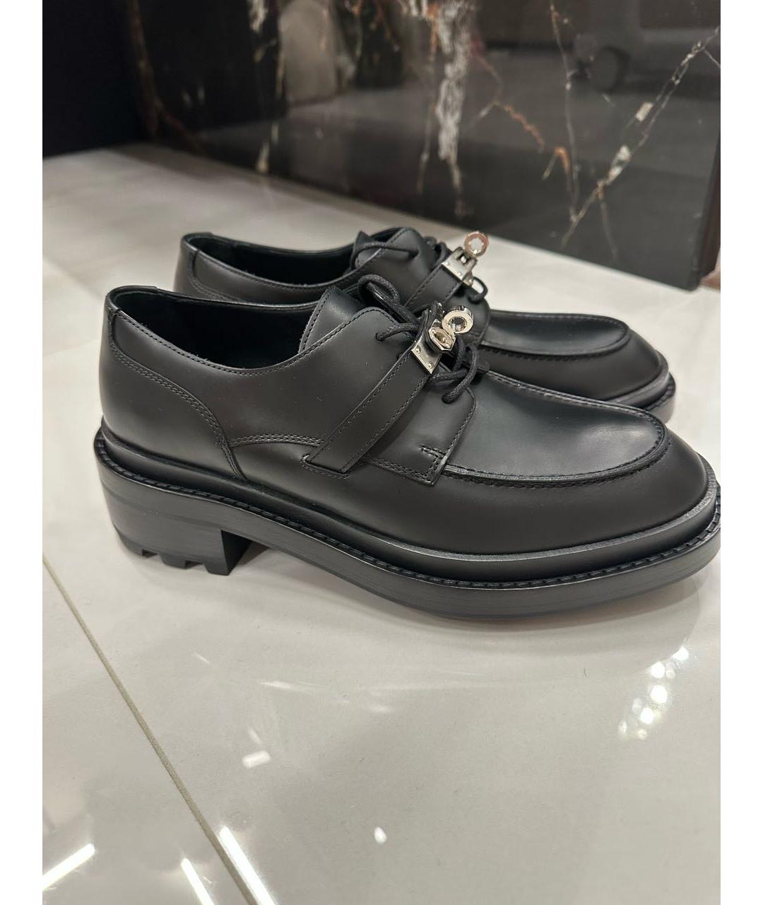 HERMES Черные ботинки, фото 9