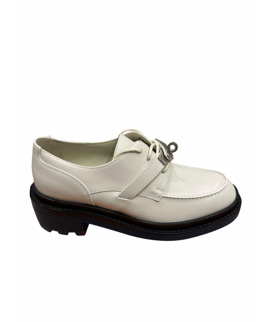 HERMES Белые ботинки, фото 1