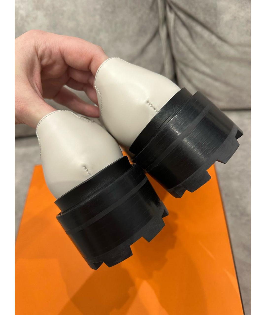 HERMES Белые ботинки, фото 3