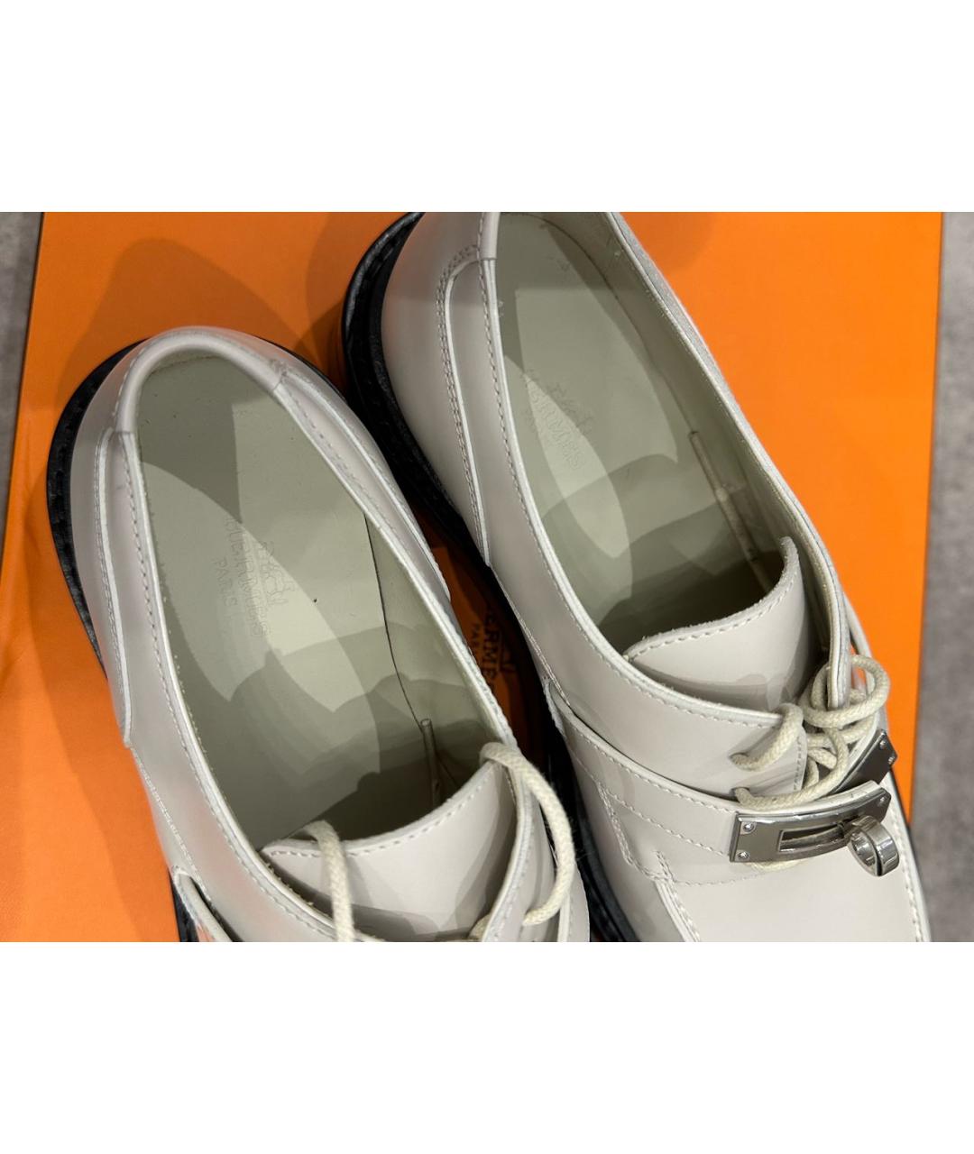 HERMES Белые ботинки, фото 7