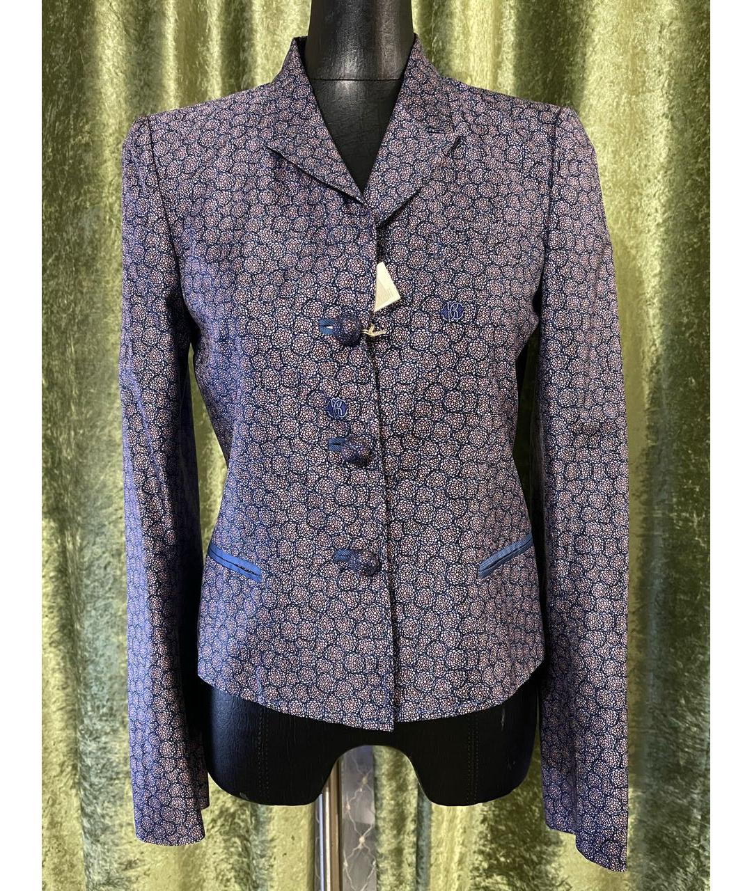 ROBERTO CAVALLI Мульти шелковый жакет/пиджак, фото 9