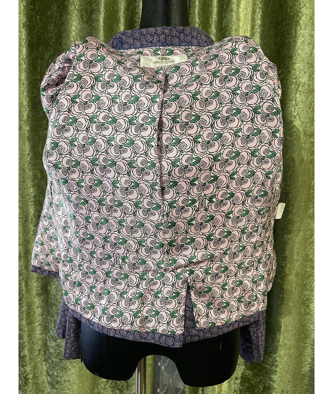 ROBERTO CAVALLI Мульти шелковый жакет/пиджак, фото 3