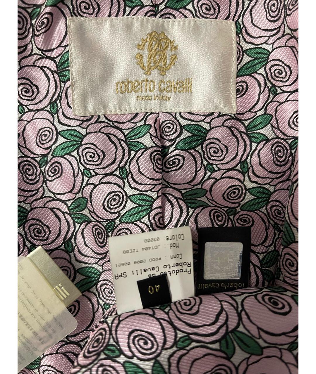 ROBERTO CAVALLI Мульти шелковый жакет/пиджак, фото 5