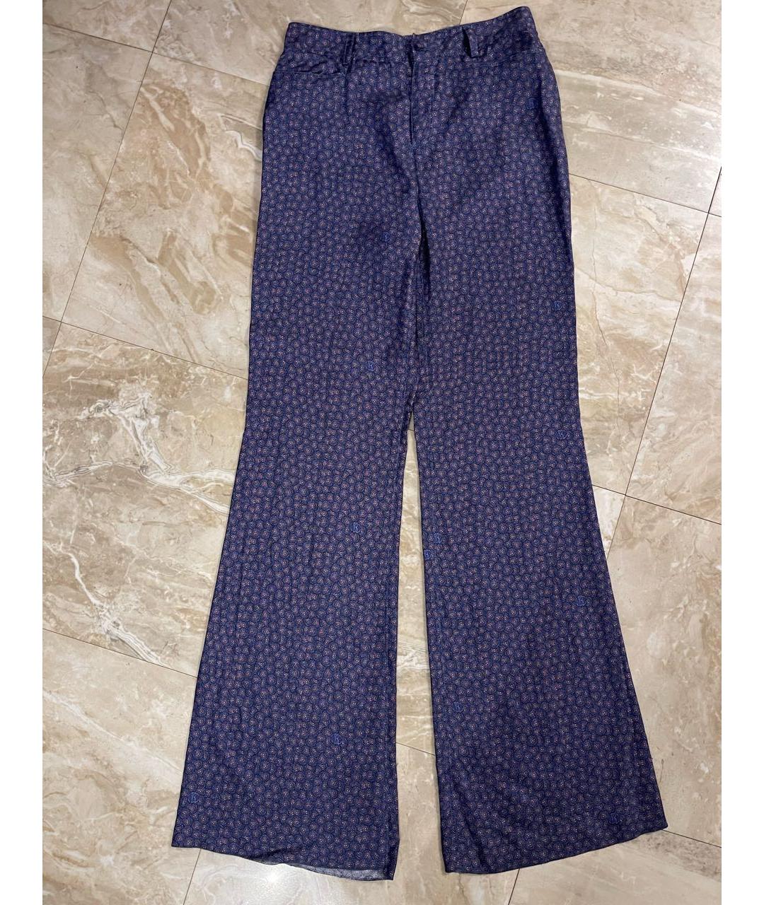 ROBERTO CAVALLI Мульти шелковые брюки широкие, фото 6