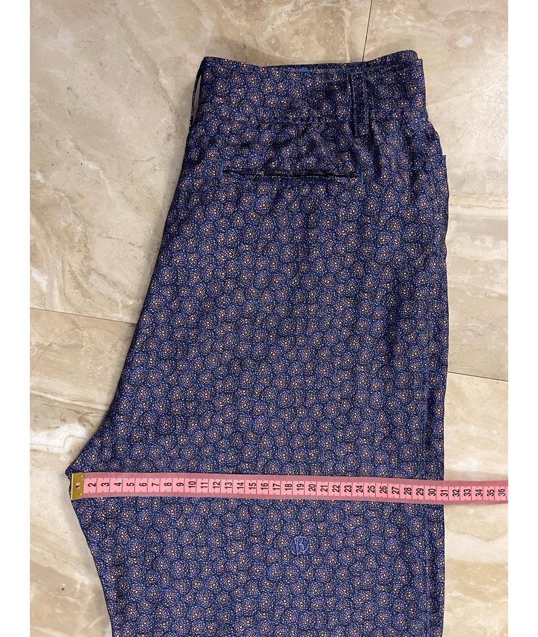 ROBERTO CAVALLI Мульти шелковые брюки широкие, фото 5