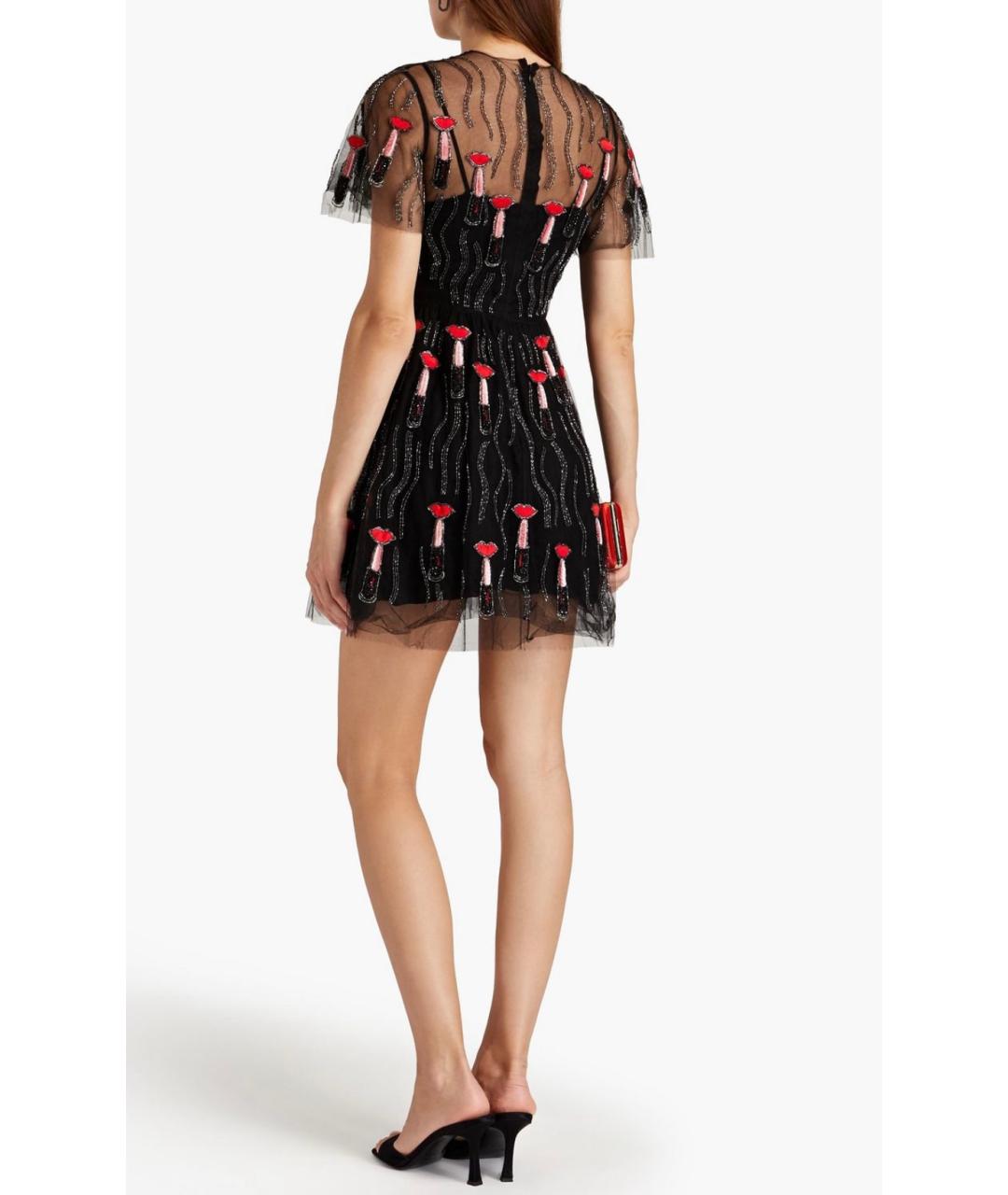 VALENTINO Черное полиамидовое коктейльное платье, фото 3