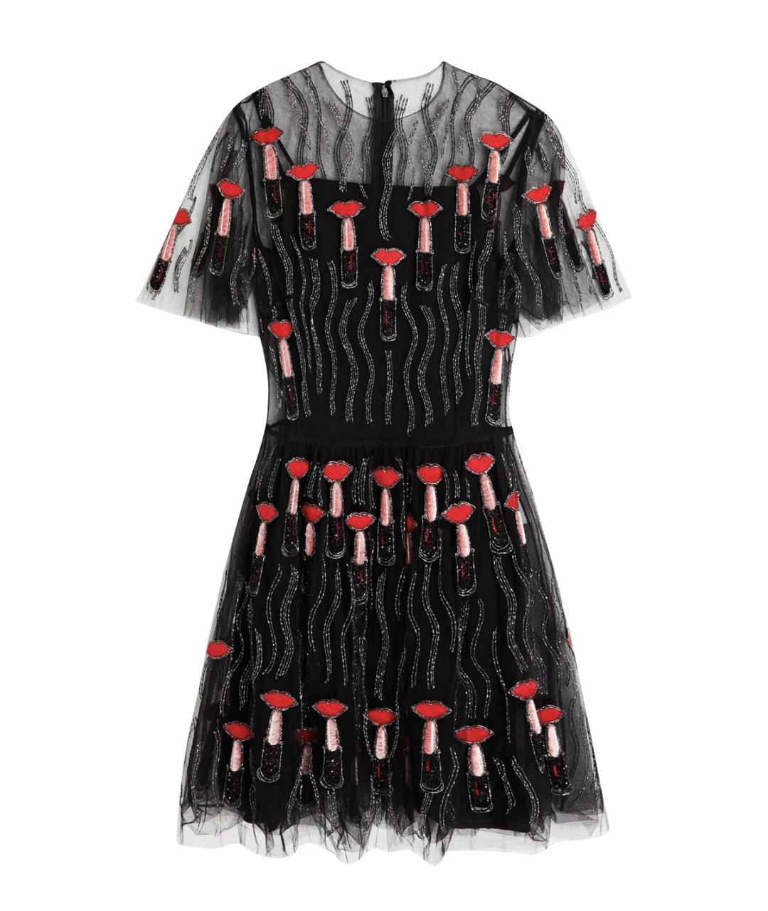 VALENTINO Черное полиамидовое коктейльное платье, фото 1