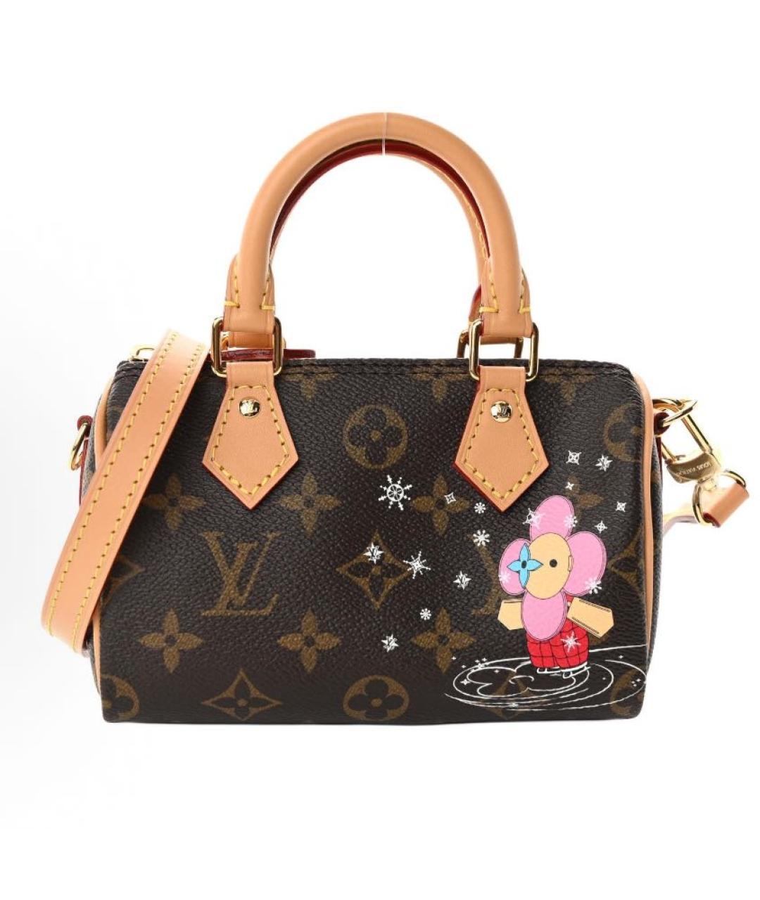 LOUIS VUITTON Коричневая сумка с короткими ручками, фото 5