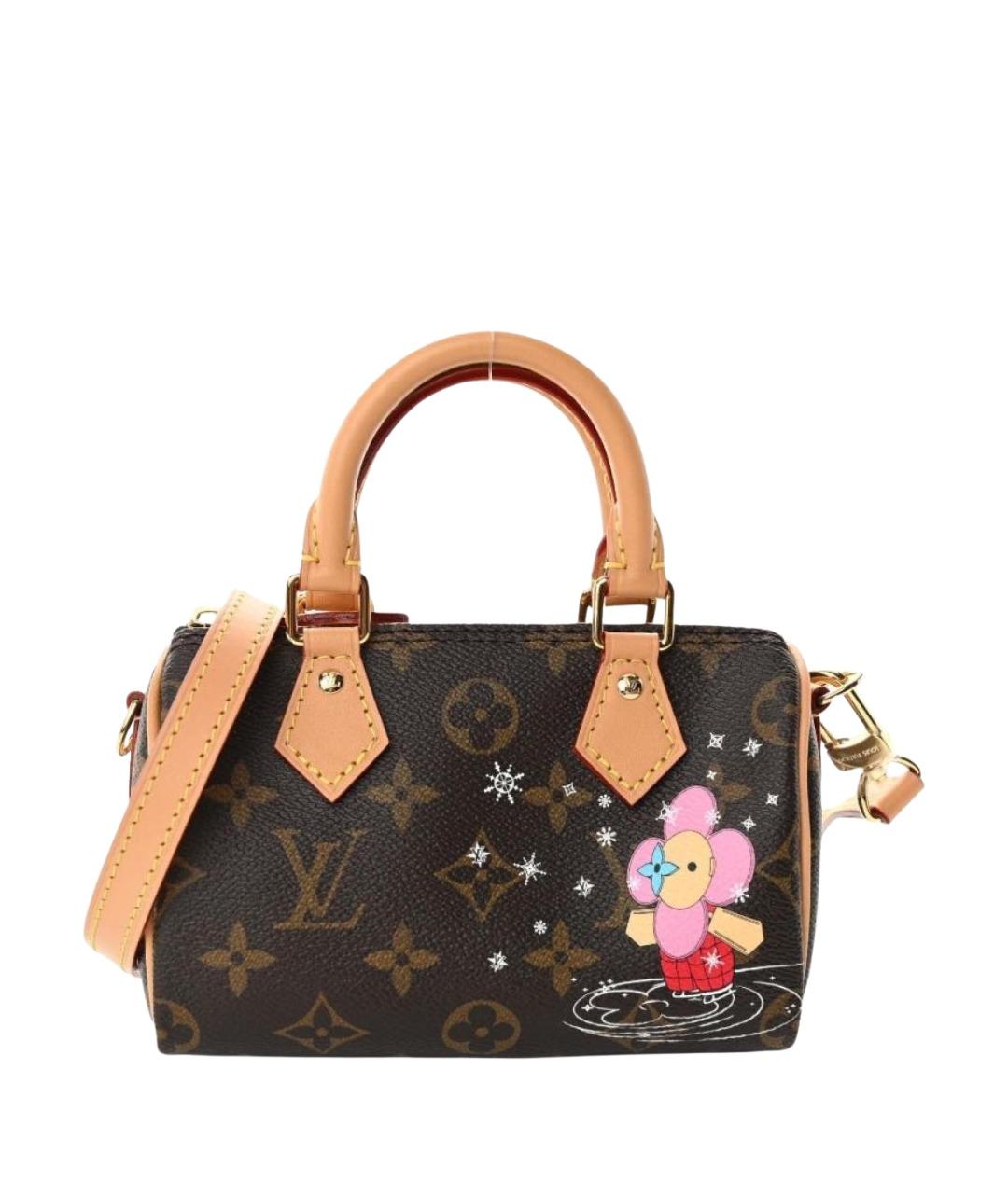 LOUIS VUITTON Коричневая сумка с короткими ручками, фото 1