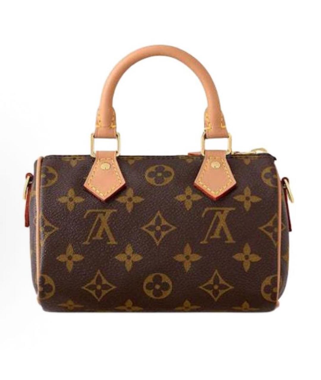 LOUIS VUITTON Коричневая сумка с короткими ручками, фото 3