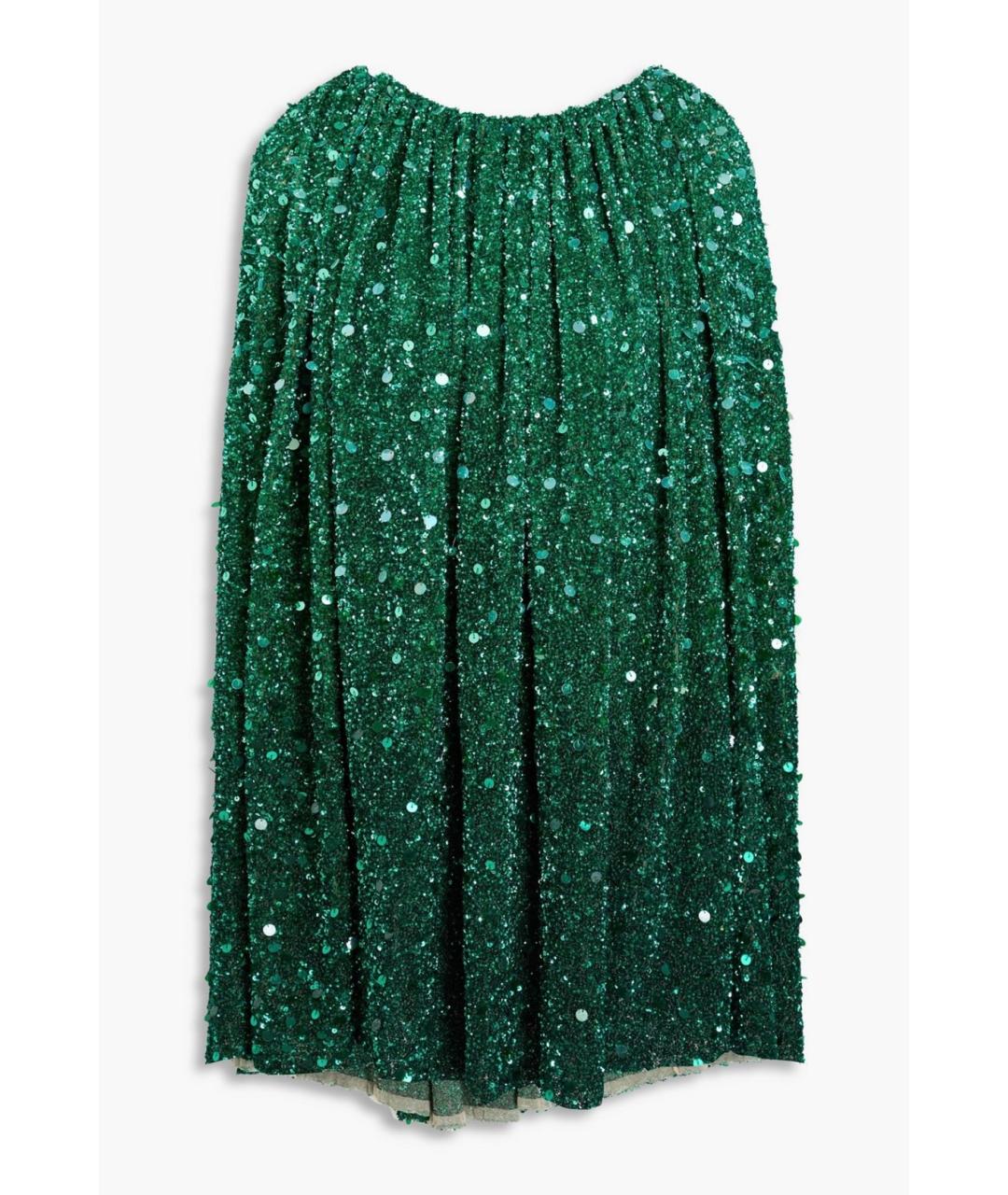 OSCAR DE LA RENTA Зеленые полиамидовое коктейльное платье, фото 5