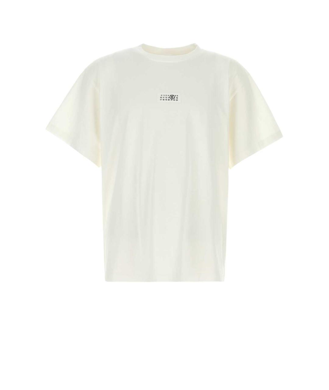MM6 MAISON MARGIELA Белая хлопковая футболка, фото 1