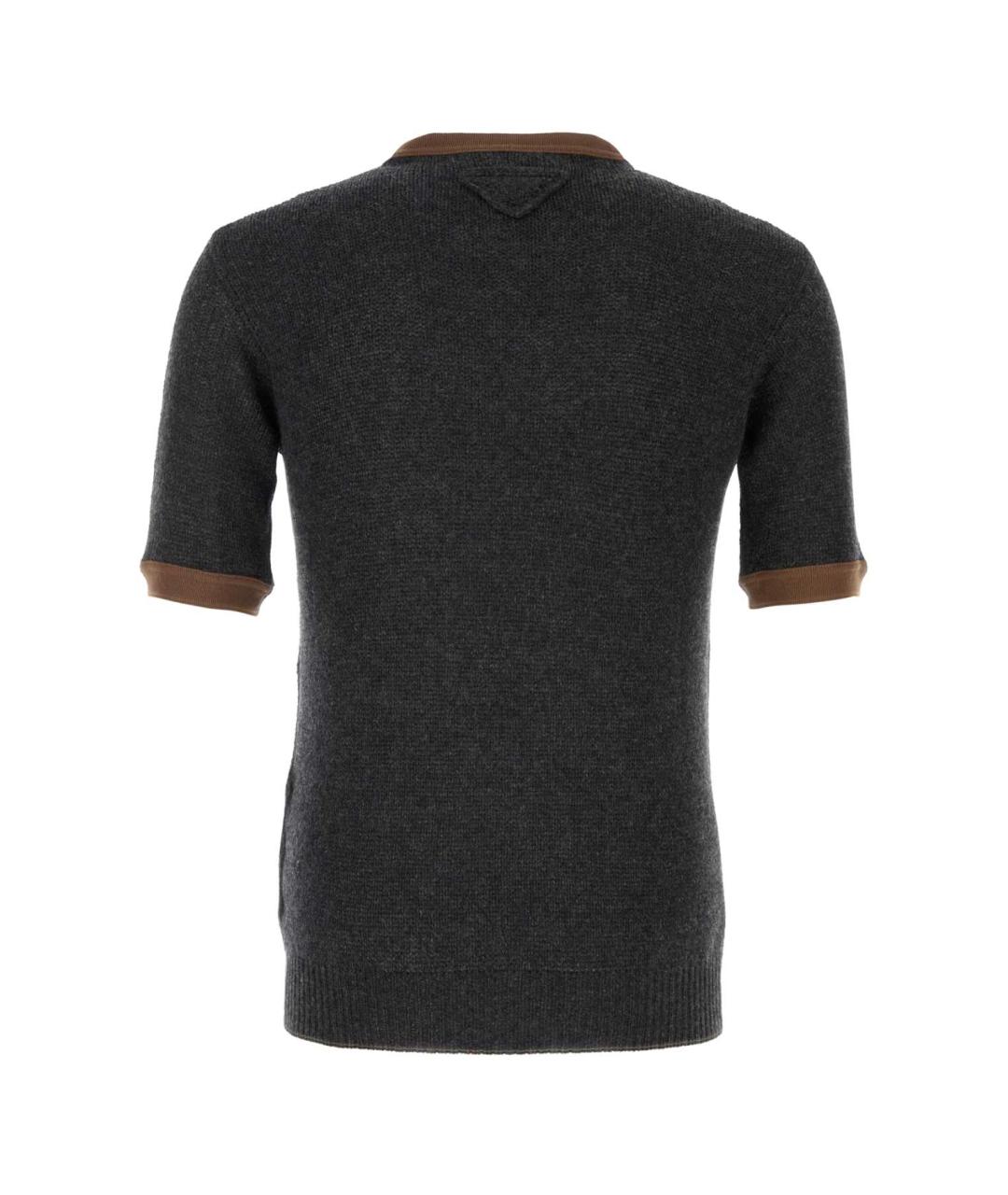 PRADA Серый кашемировый джемпер / свитер, фото 2