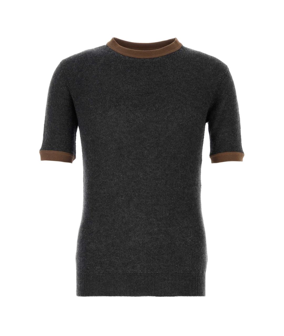 PRADA Серый кашемировый джемпер / свитер, фото 1