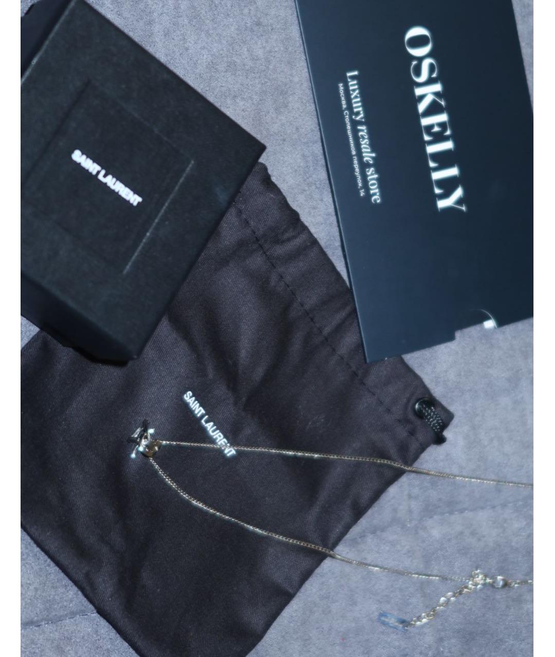 SAINT LAURENT Серебряная серебряная подвеска, фото 5