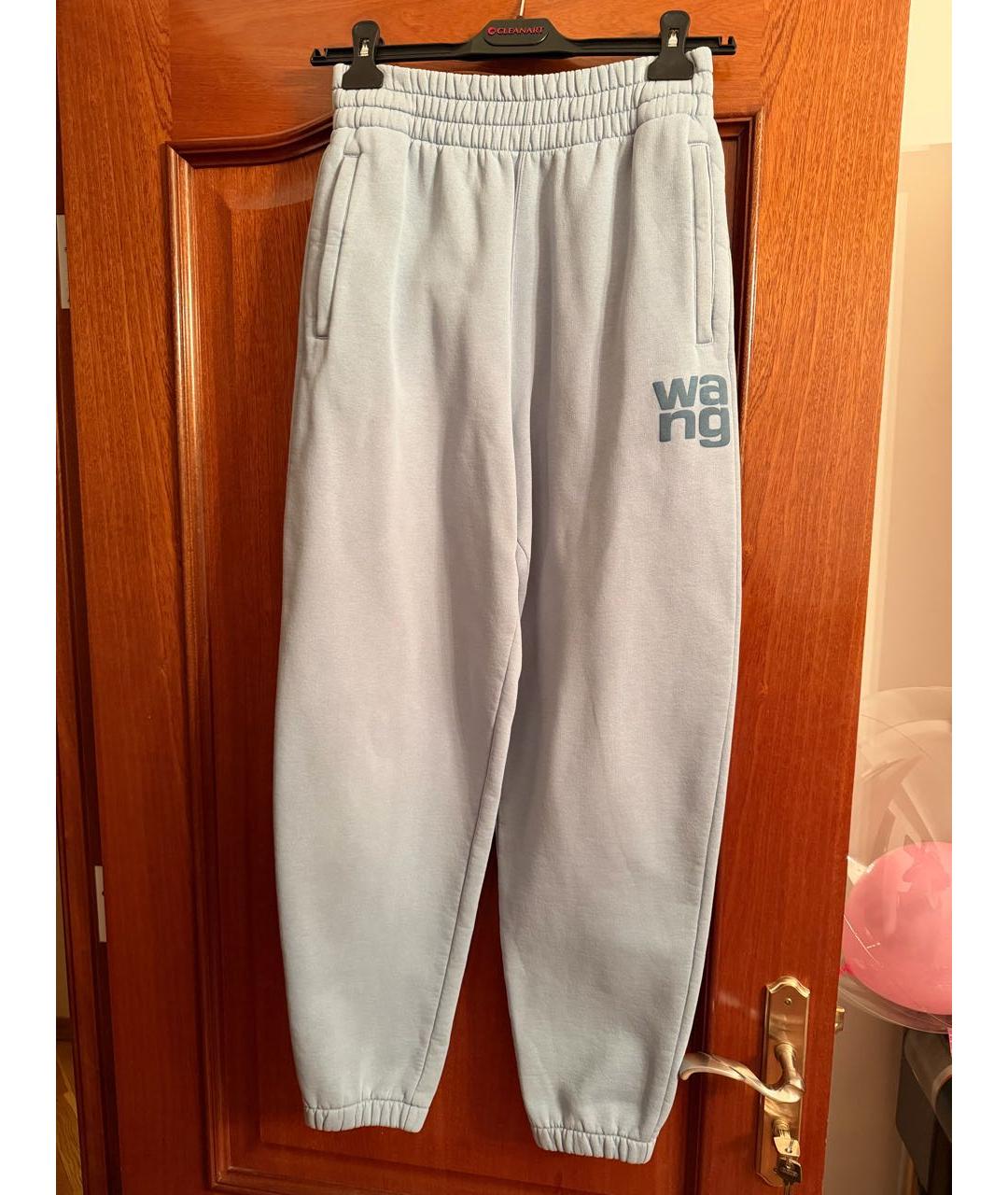 T BY ALEXANDER WANG Голубой хлопковый костюм с брюками, фото 2