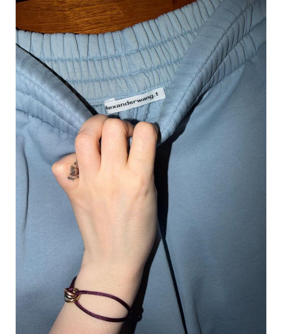 T BY ALEXANDER WANG Голубой хлопковый костюм с брюками, фото 6