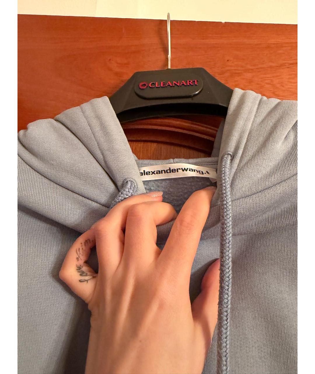 T BY ALEXANDER WANG Голубой хлопковый костюм с брюками, фото 3