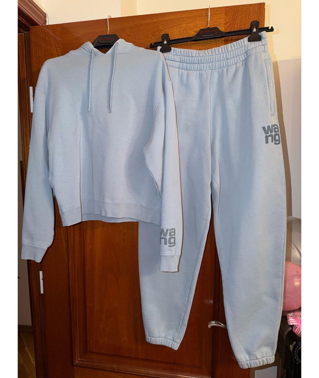 T BY ALEXANDER WANG Голубой хлопковый костюм с брюками, фото 7