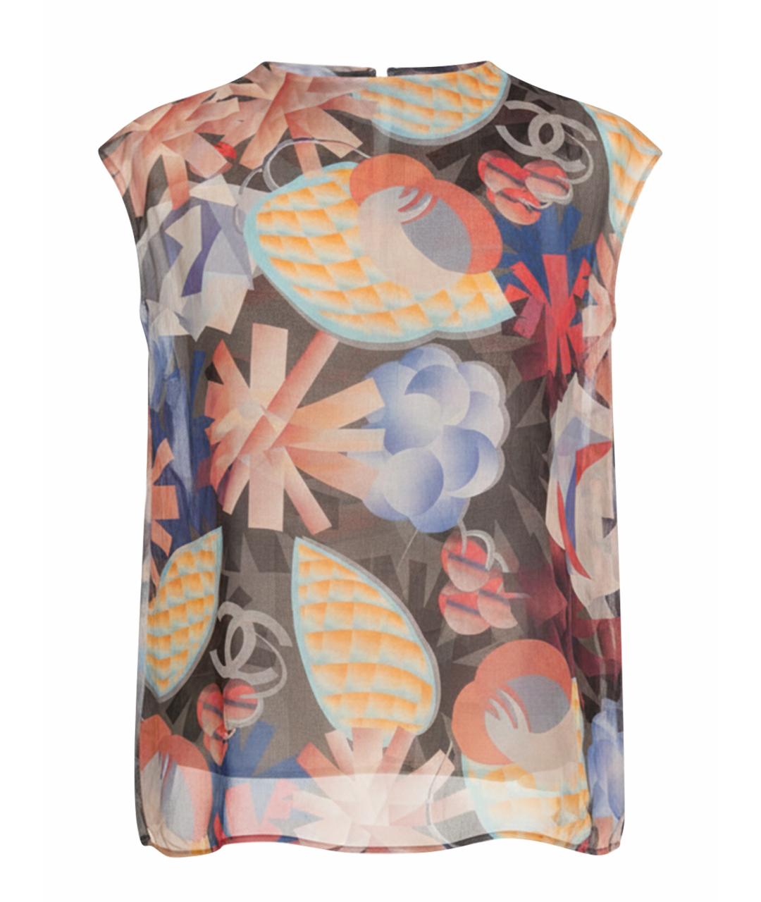 CHANEL Мульти шелковая блузы, фото 1