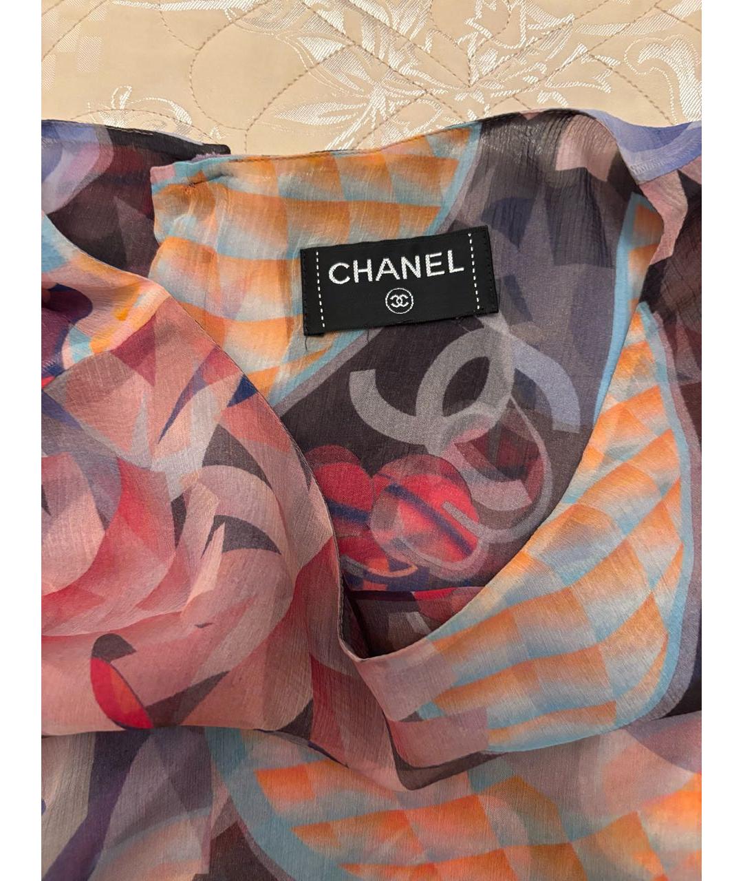 CHANEL Мульти шелковая блузы, фото 7