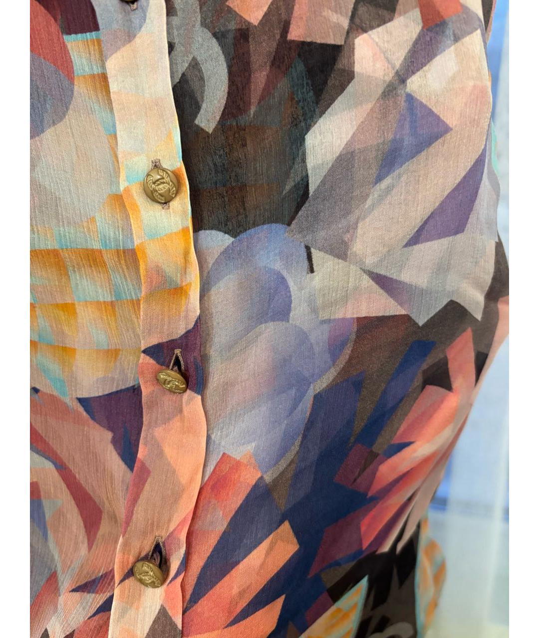 CHANEL Мульти шелковая блузы, фото 6