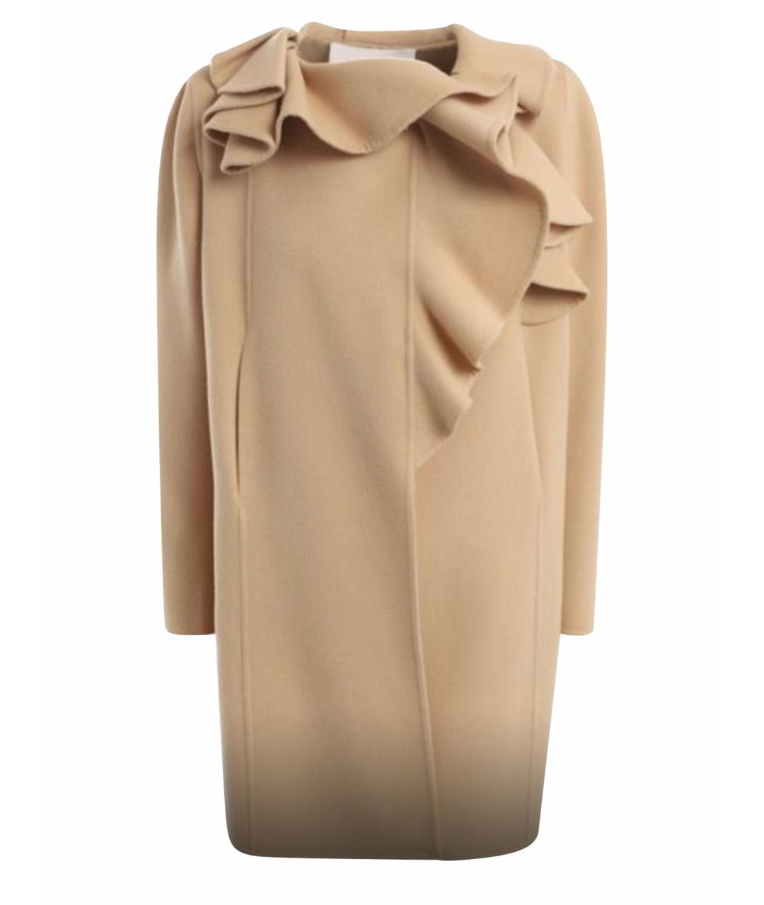 VALENTINO Бежевое кашемировое пальто, фото 4