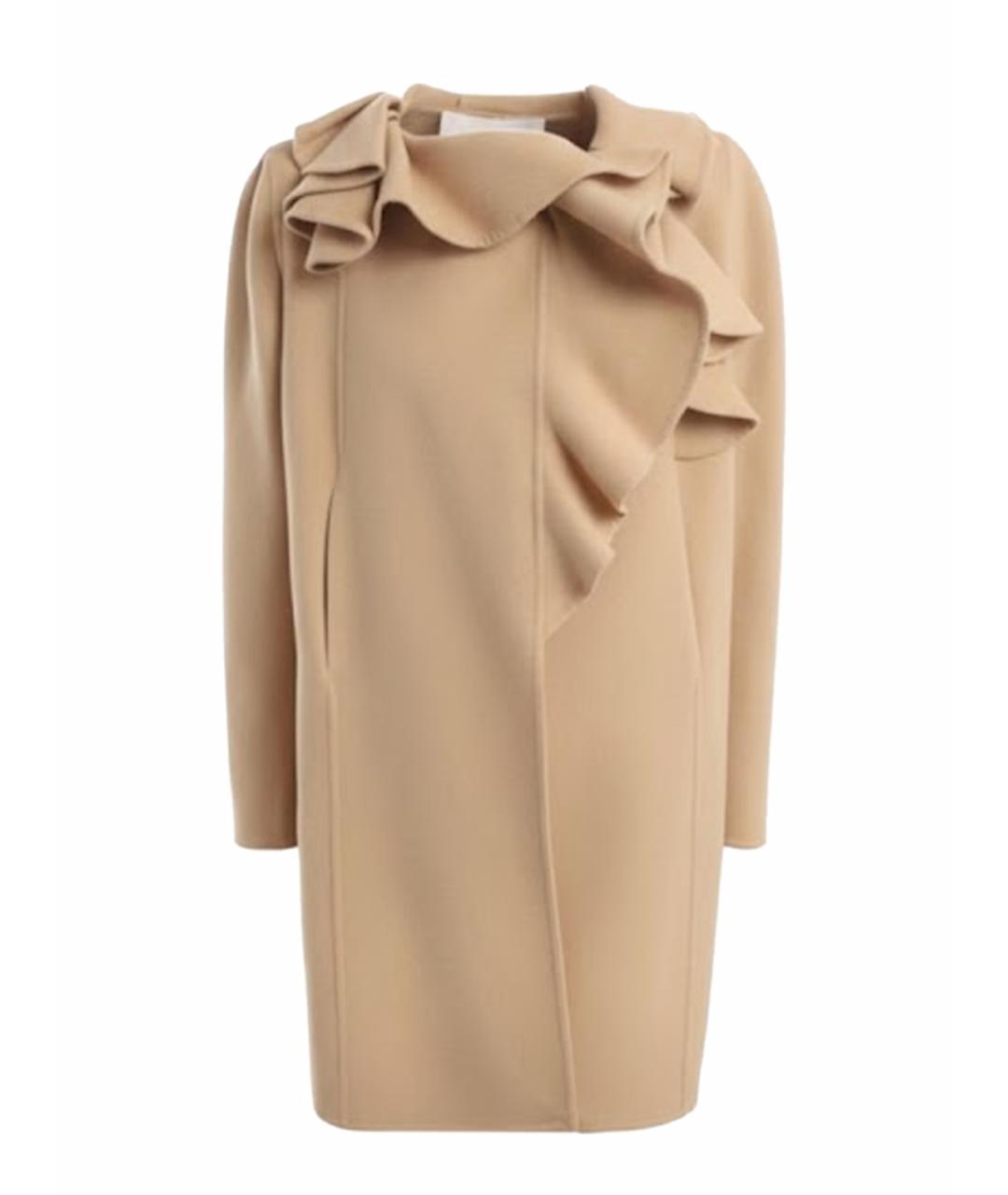 VALENTINO Бежевое кашемировое пальто, фото 1