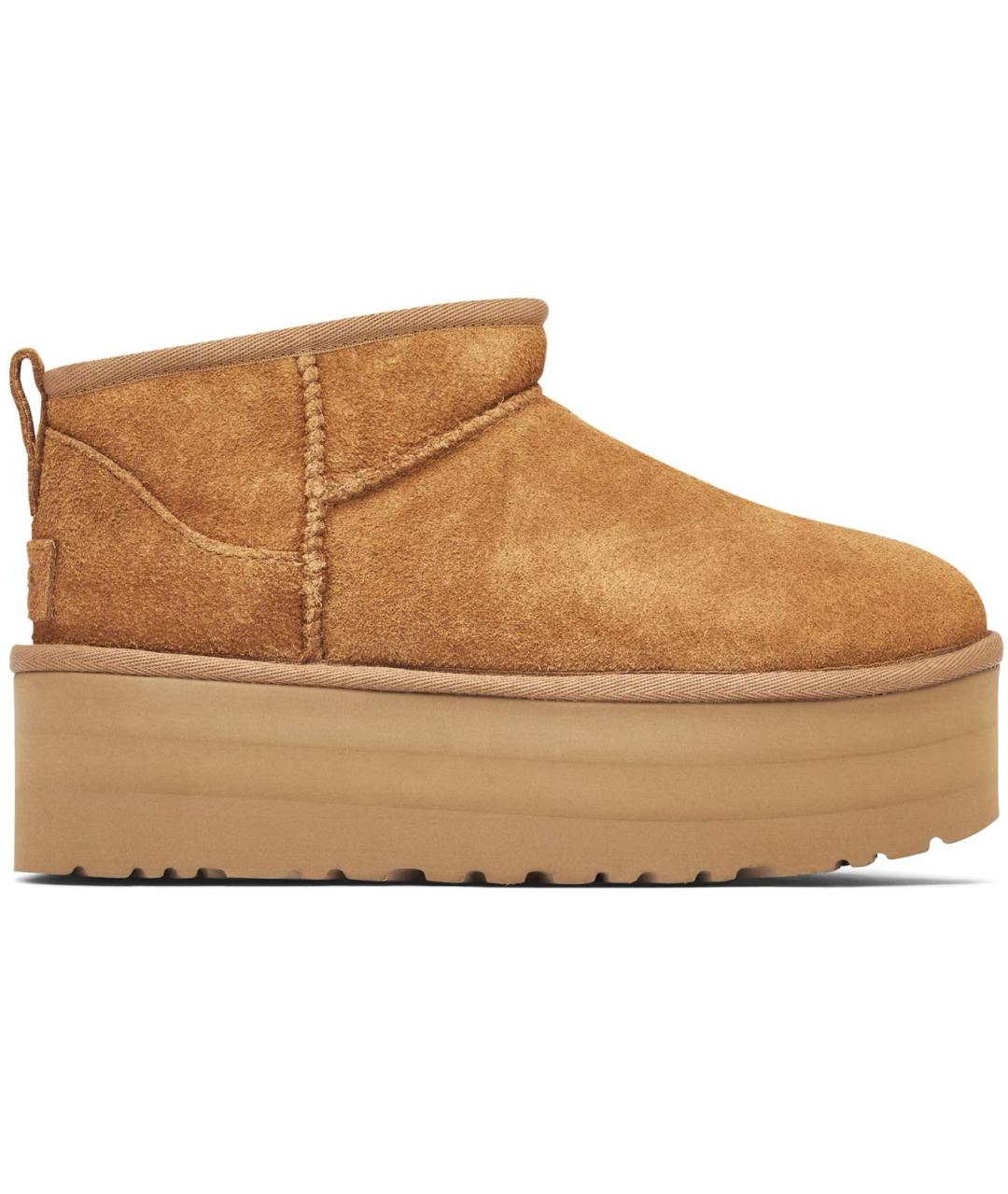 UGG AUSTRALIA Бежевые замшевые полусапоги, фото 1