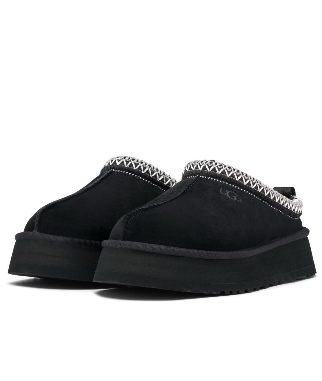 UGG AUSTRALIA Черные замшевые сабо, фото 6