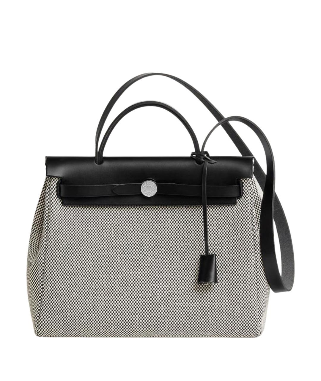 HERMES Серая тканевая сумка через плечо, фото 1