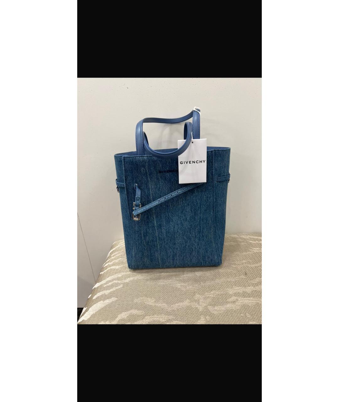 GIVENCHY Синяя деним сумка через плечо, фото 2